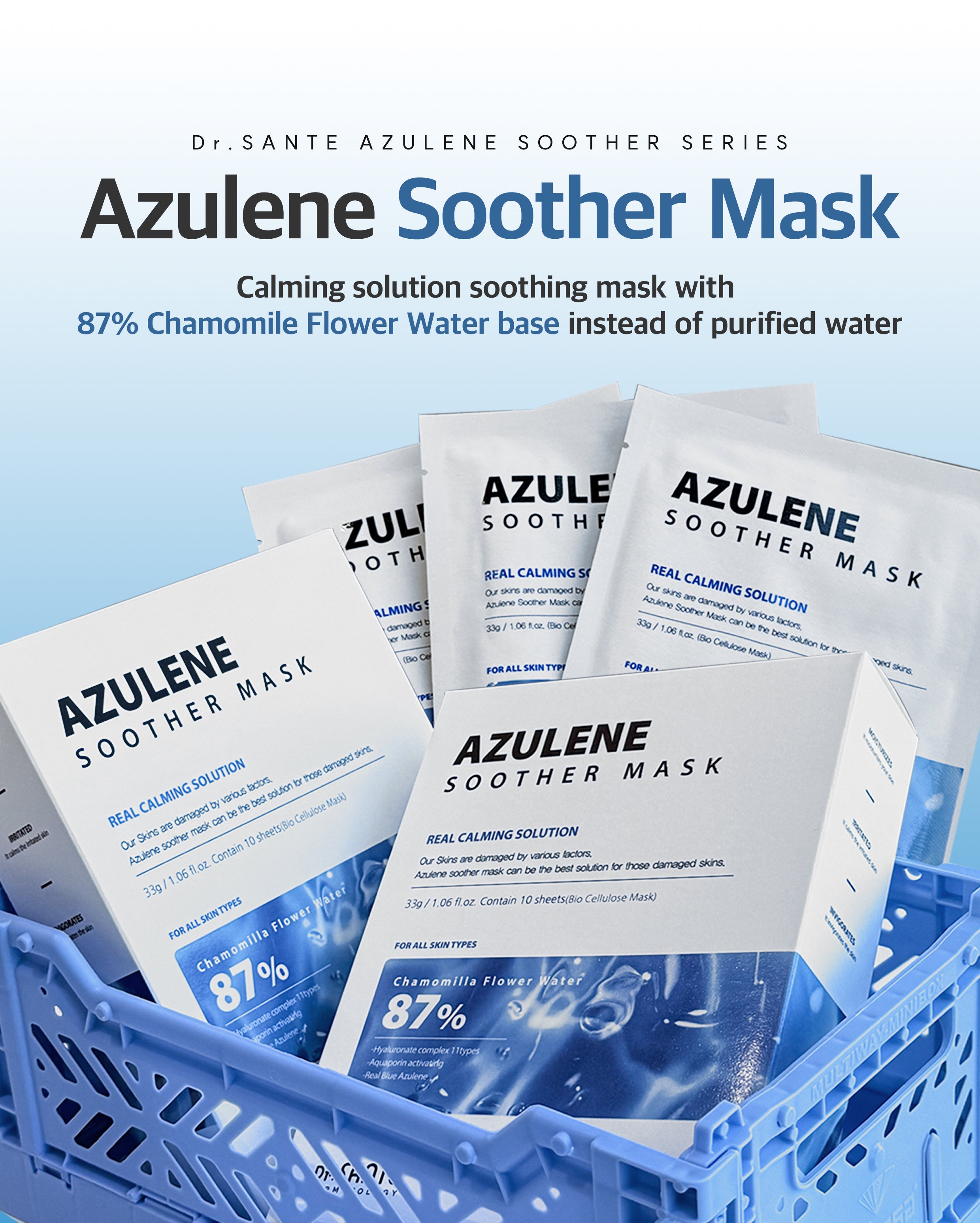 Dr. Sante Azulene Soother Mask Box / 10ea