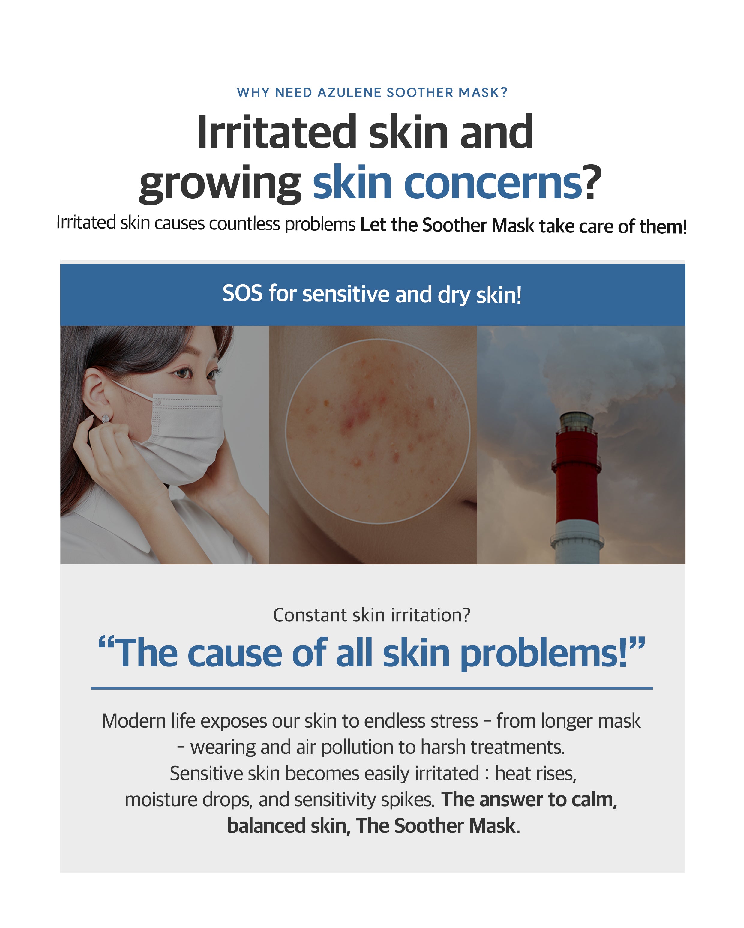 Dr. Sante Azulene Soother Mask Box / (10ea)