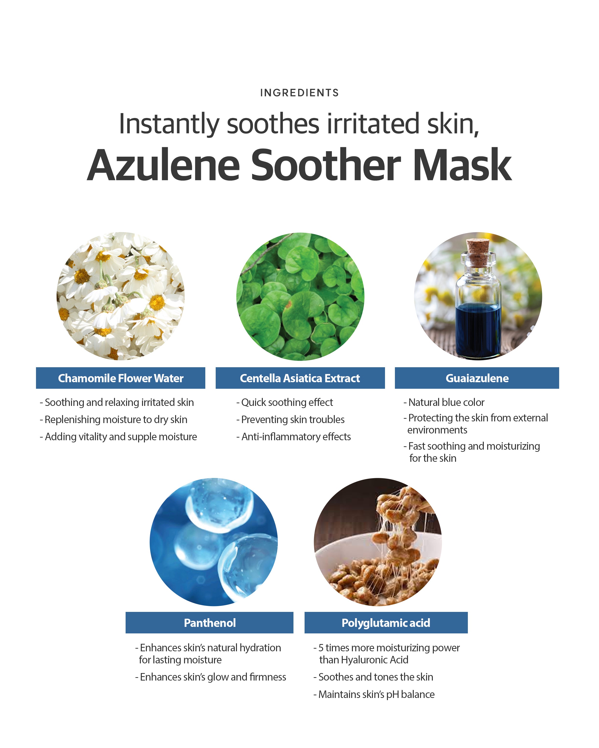 Dr. Sante Azulene Soother Mask Box / (10ea)