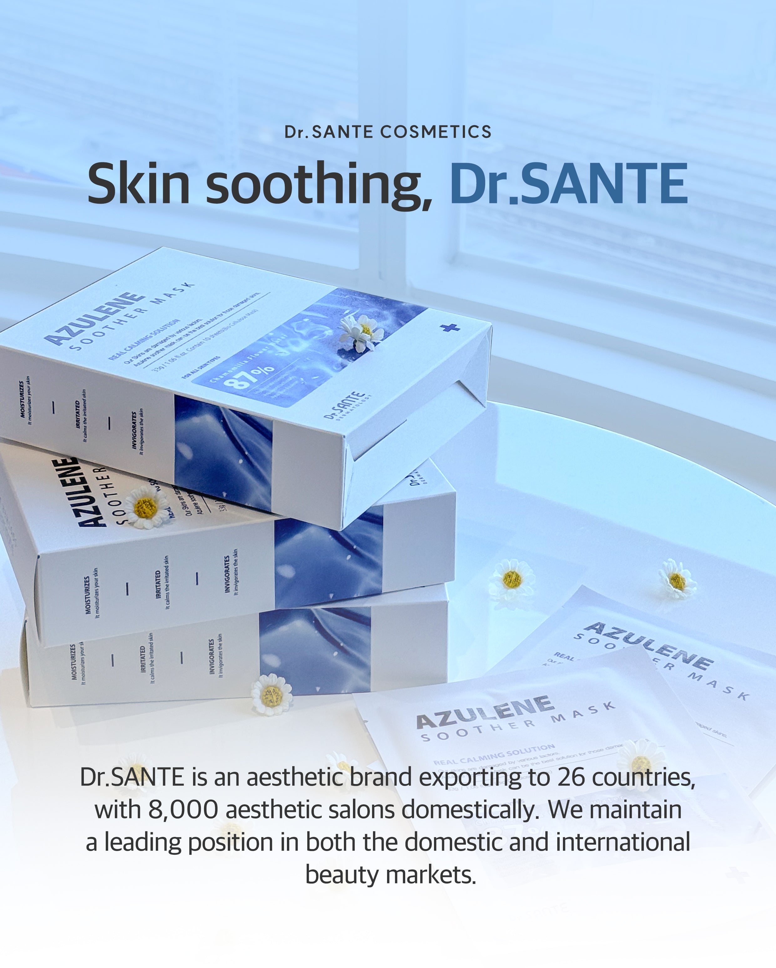 Dr. Sante Azulene Soother Mask Box / (10ea)