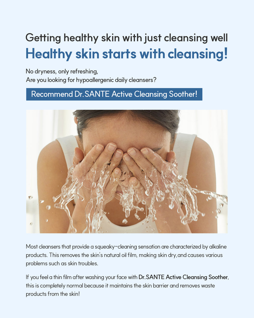Dr. Sante Active Cleansing Soother (500ml)