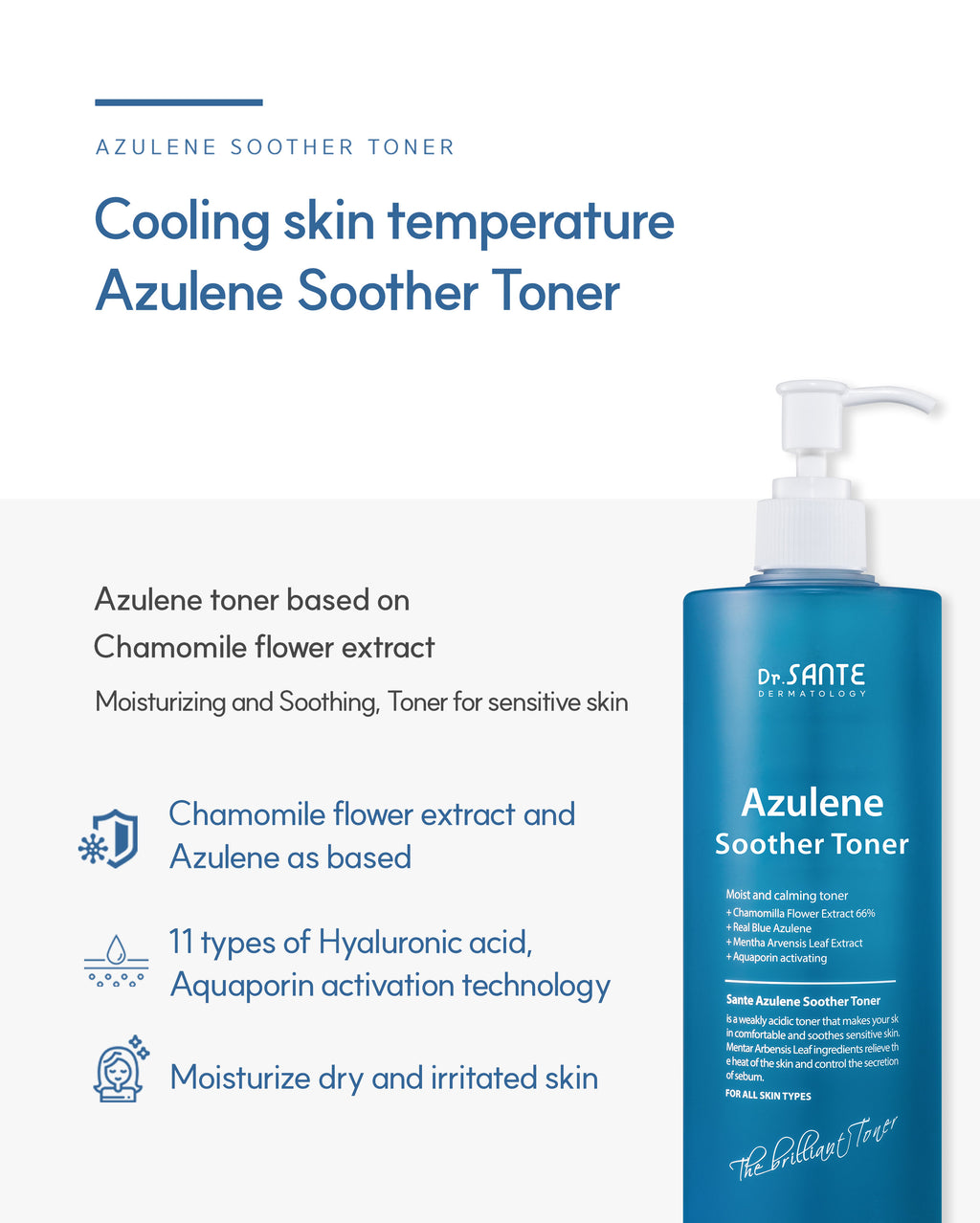 Dr. Sante Azulene Soother Toner (500ml)