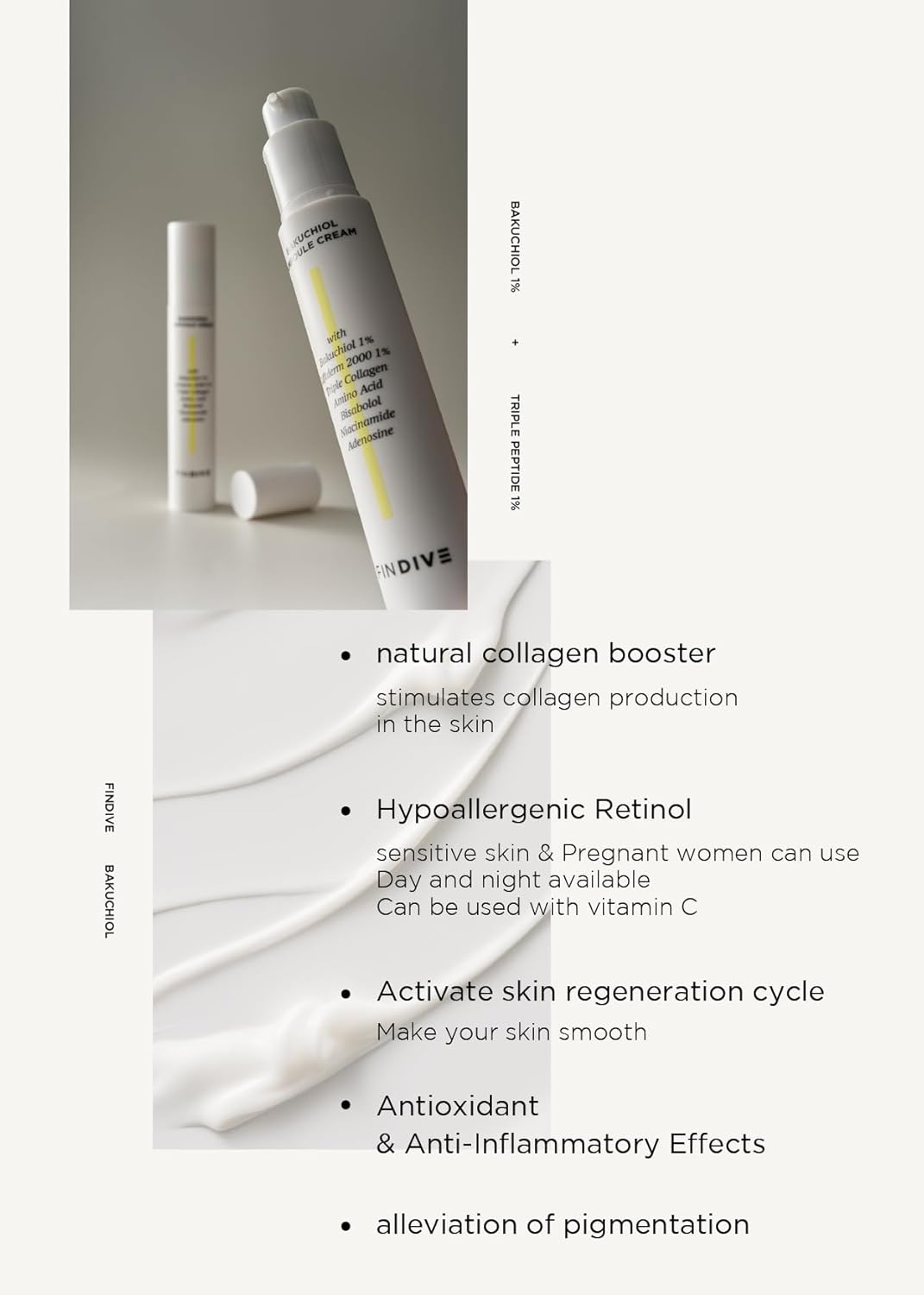 FINDIVE Bakuchiol Ampoule Cream 50ml