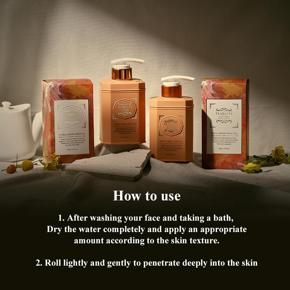 Teabless Perfume Body Lotion / Floral Meadow Sweet Tea