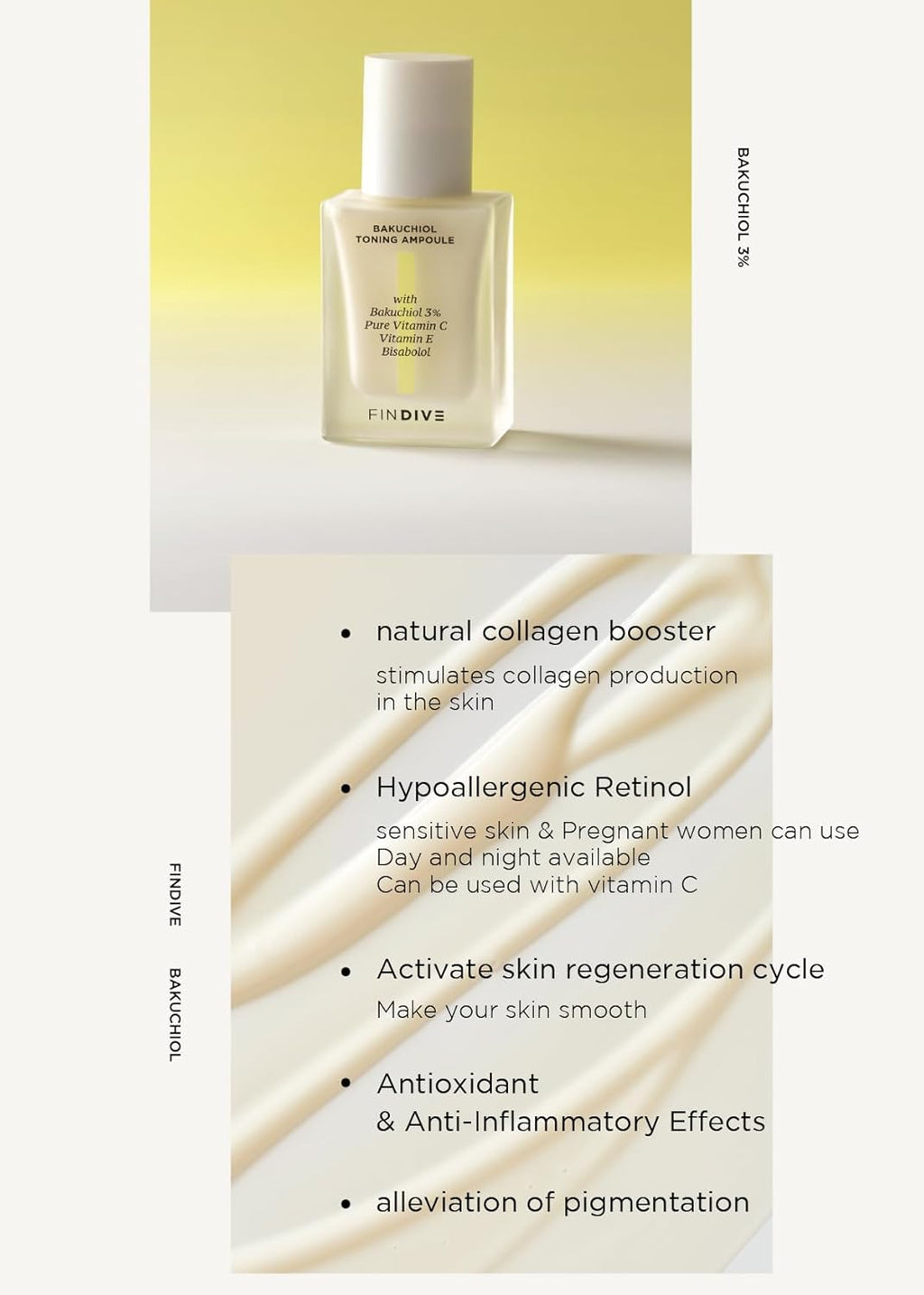 FINDIVE Bakuchiol Toning Ampoule 3%