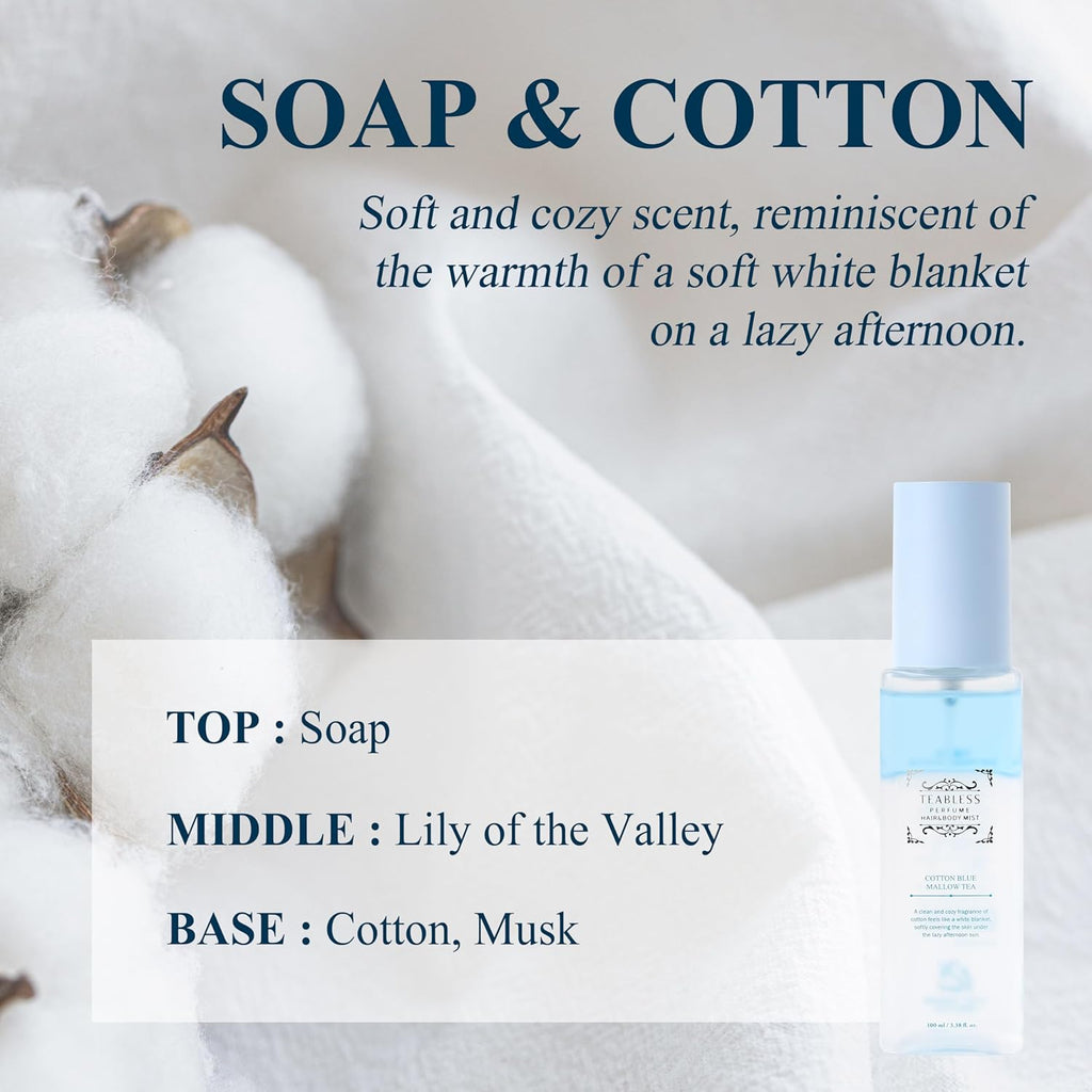 Teabless Hair and Body Mist / Cotton Blue Mallow Tea
