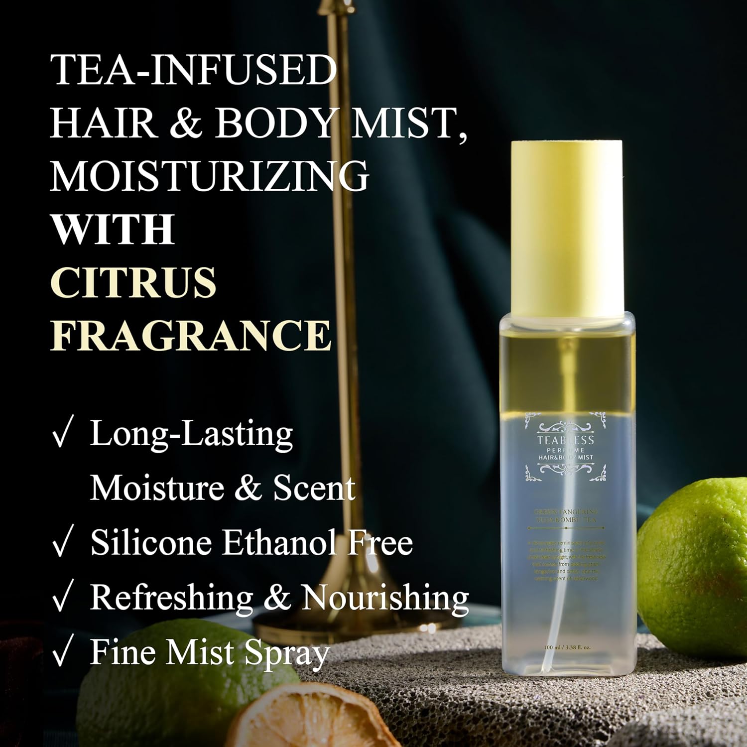 Teabless  Hair and Body Mist / Green Tangerine Yuja Kombu Tea