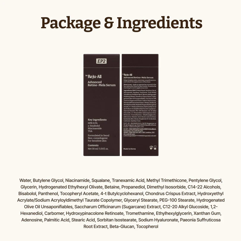 Dr. Reju-All EP2 Advanced Retino-Mela Serum 30ml