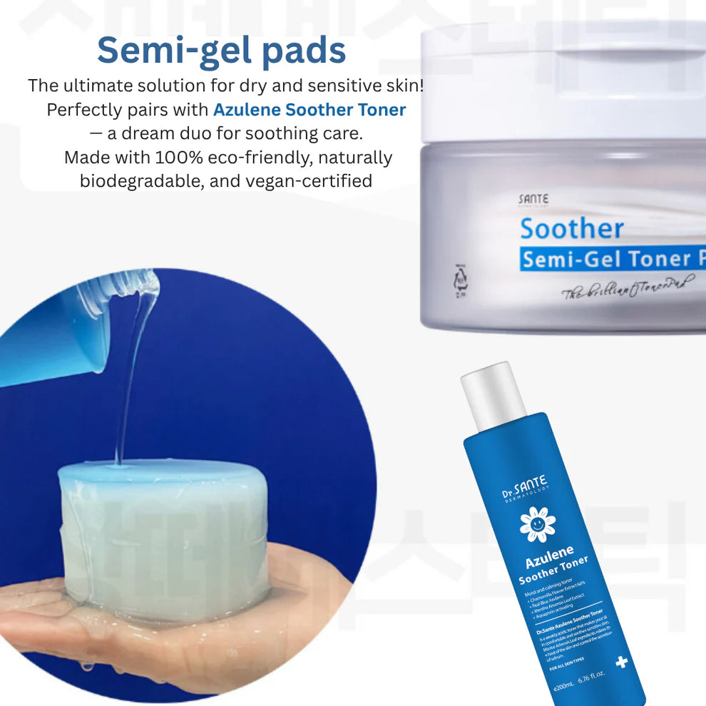 Dr.Sante Soother Semi-Gel Toner Pad 80Pads