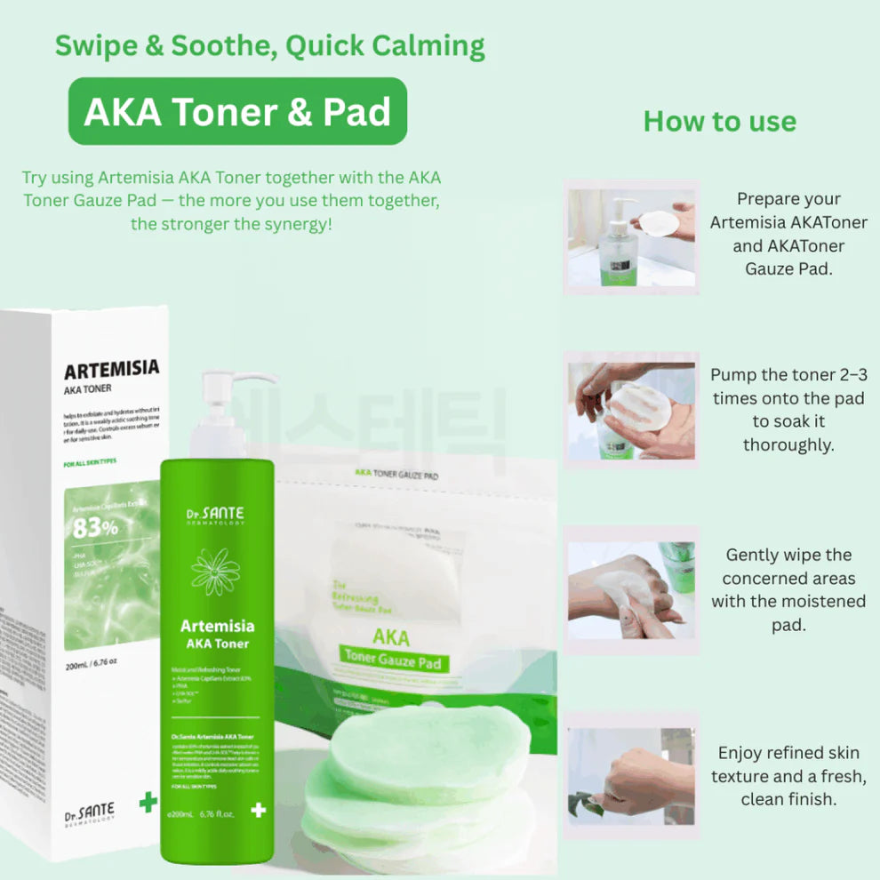 Dr.SANTE AKA Toner Gauze Pad 200pads