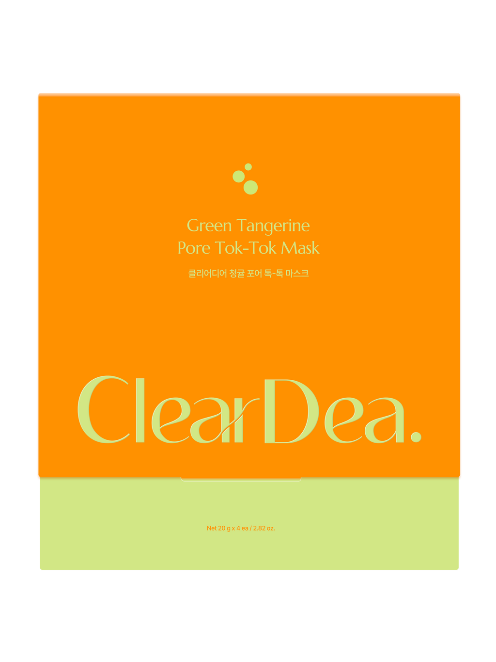 ClearDea Green Tangerine Pore Tok-Tok Mask Box (4ea)