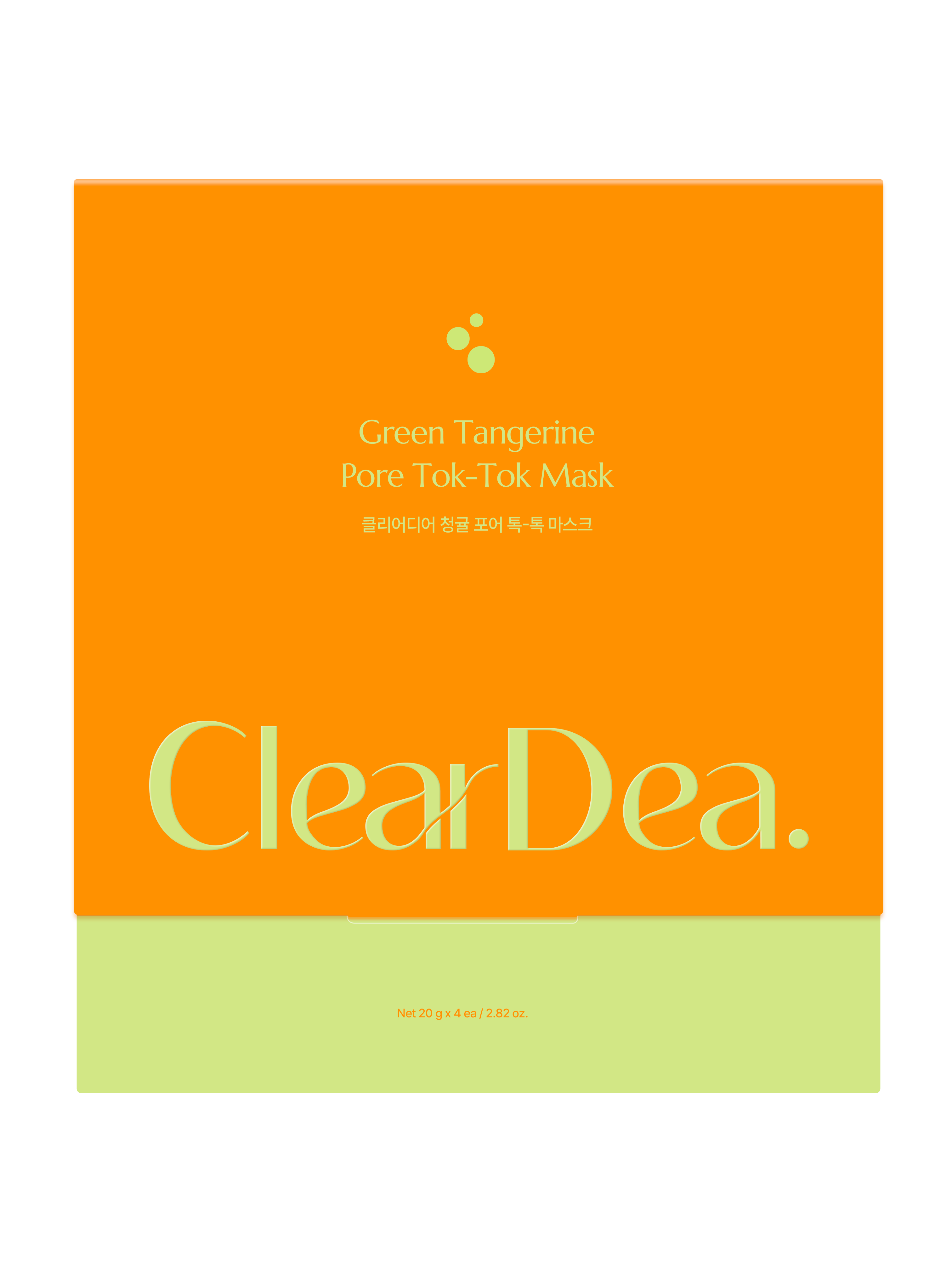 ClearDea Green Tangerine Pore Tok-Tok Mask Box (4ea)