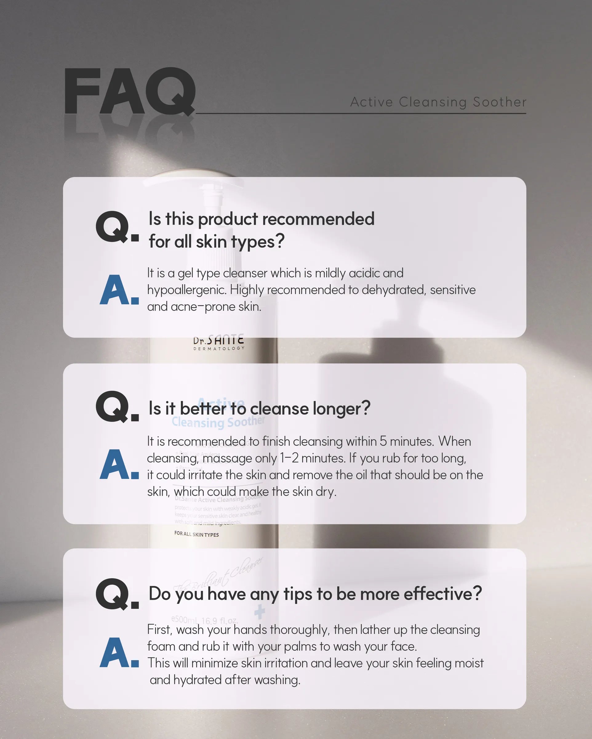 Dr. Sante Azulene Soother Cleansing Milk (500ml)