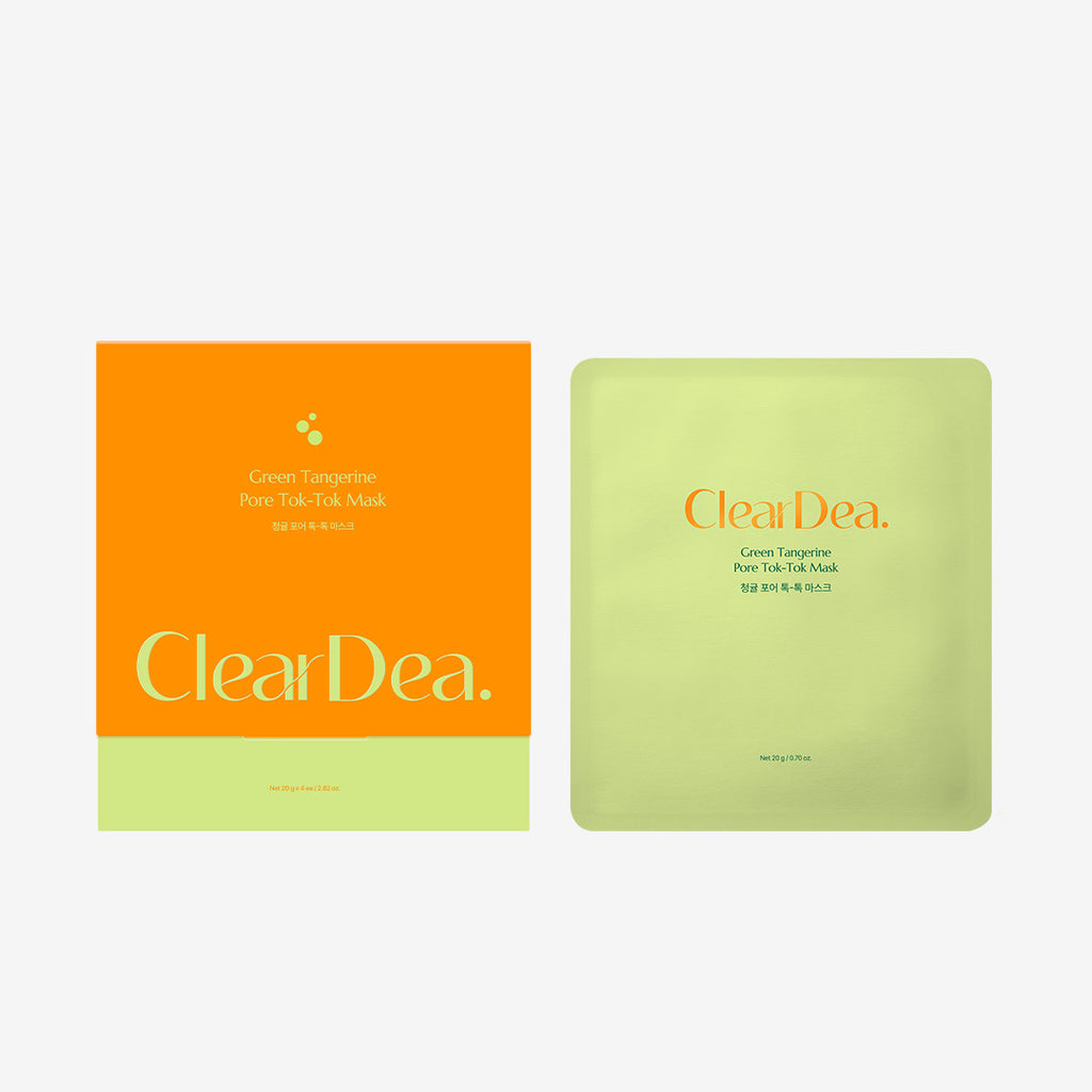 ClearDea Green Tangerine Pore Tok-Tok Mask Box (4ea)
