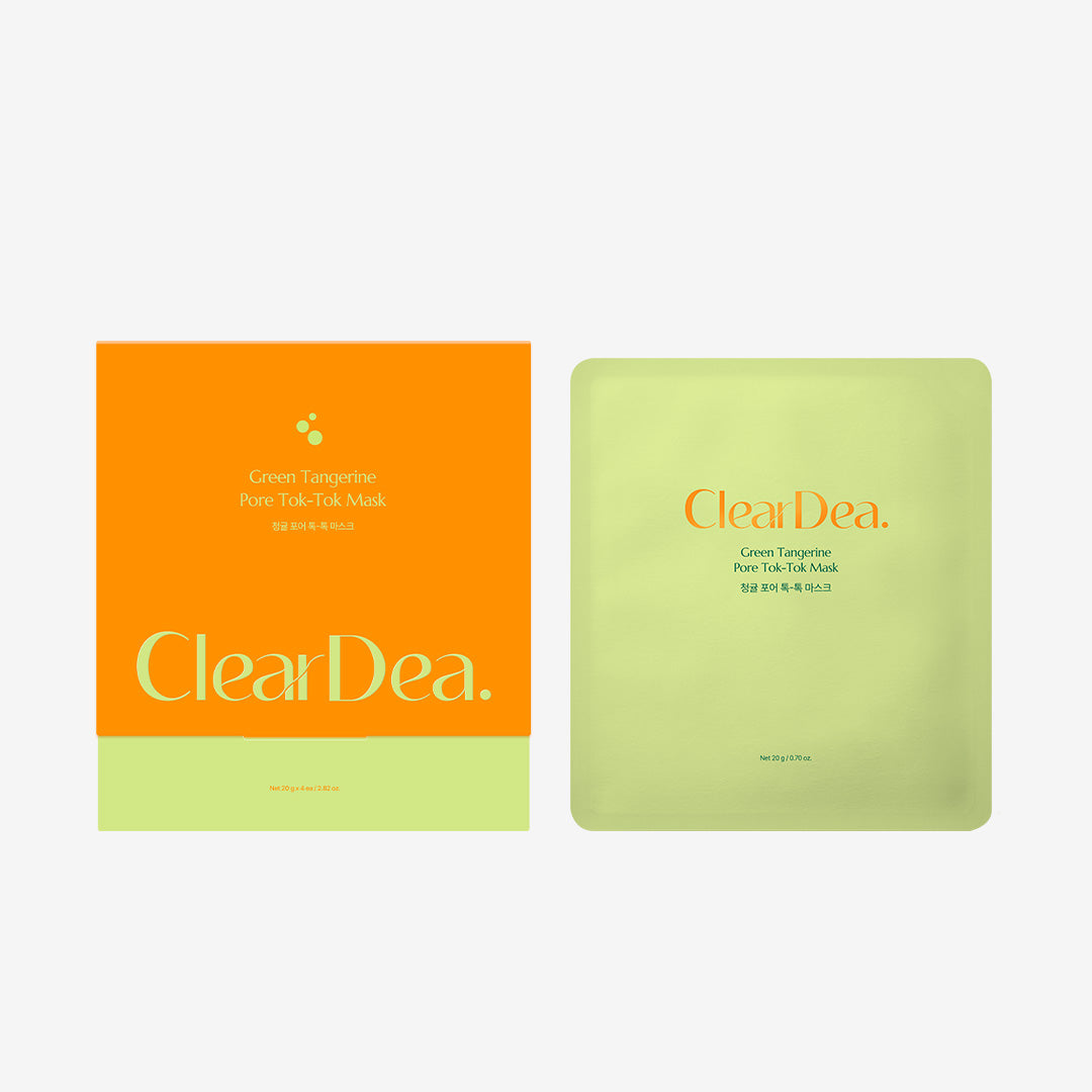 ClearDea Green Tangerine Pore Tok-Tok Mask (Single 1EA)