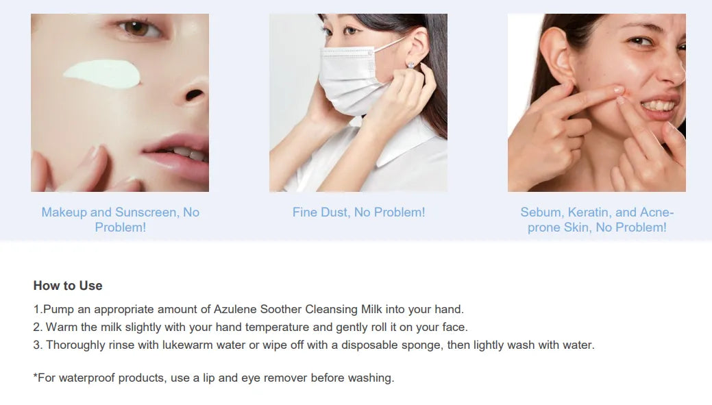 Dr. Sante Azulene Soother Cleansing Milk (500ml)